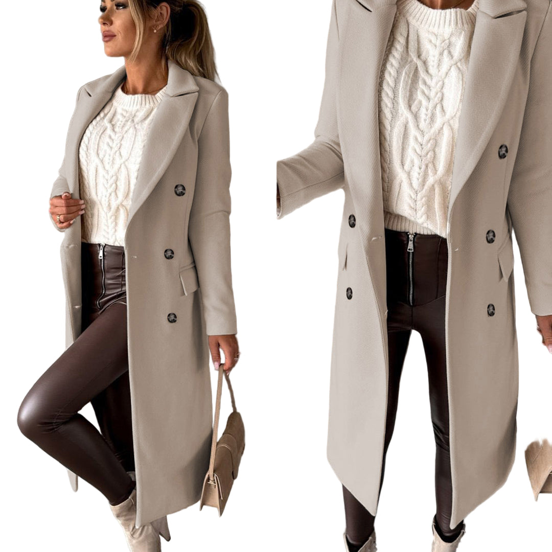 Women's Long Padded Winter Coat With Comfortable Fit