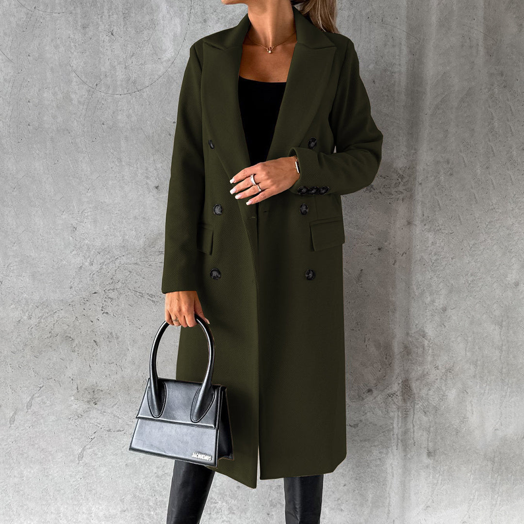 Women's Long Padded Winter Coat With Comfortable Fit