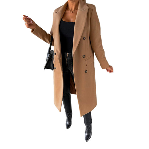 Women's Long Padded Winter Coat With Comfortable Fit