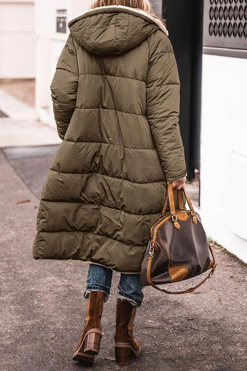 Women's Long Puffer Jacket Fur Lining