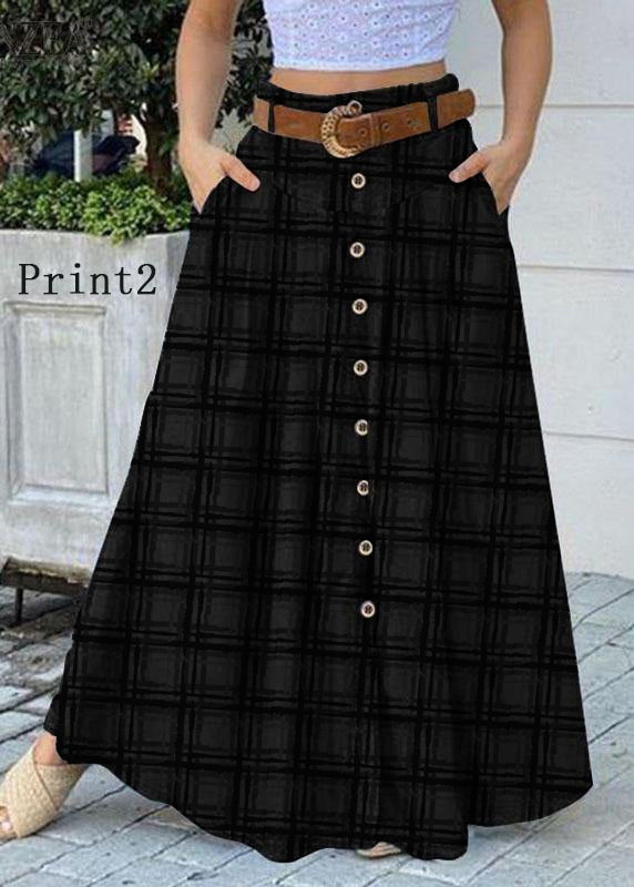Women's Long Skirt Casual With Pocket