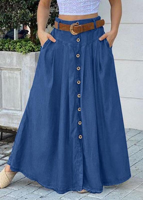 Women's Long Skirt Casual With Pocket