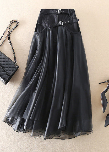 Women's Long Skirt Patchwork Tulle for Casual and Formal Occasions