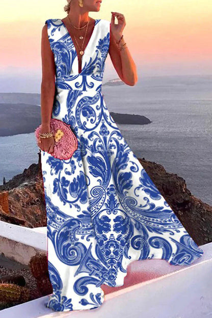Women's Long Summer Dress Various Prints High Quality Cotton
