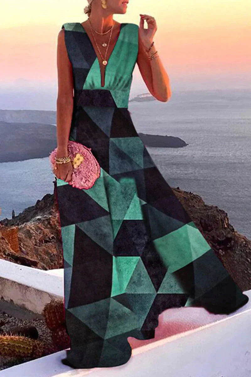 Women's Long Summer Dress Various Prints High Quality Cotton