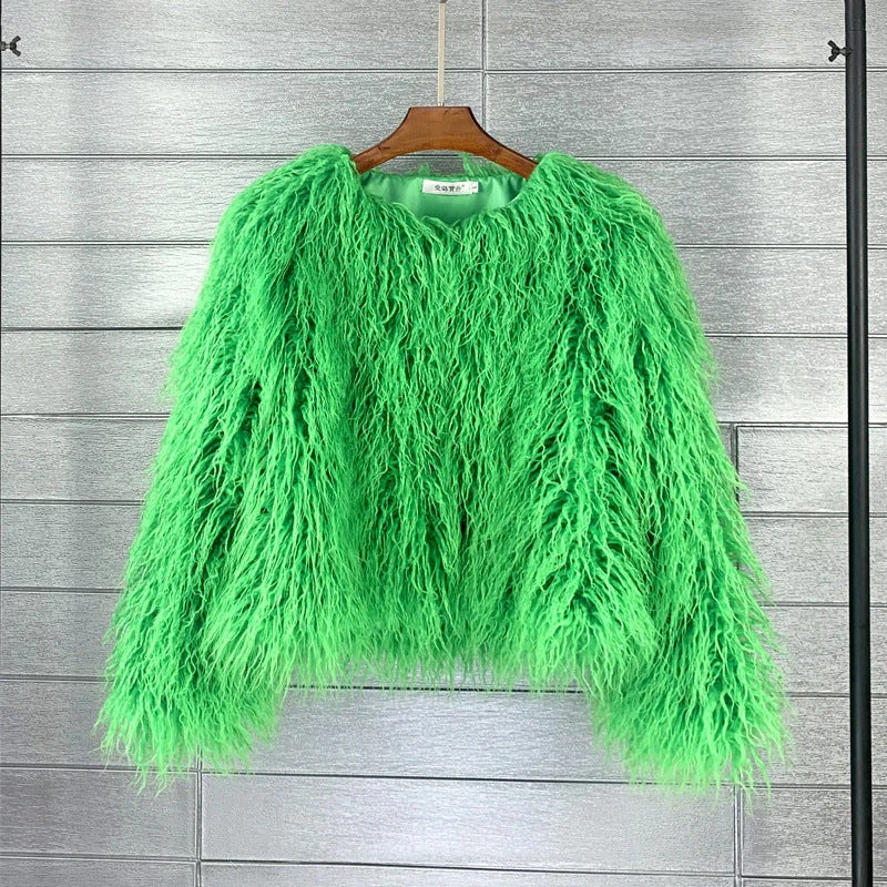 Women's Long Winter Coat Double Row of Buttons