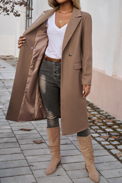 Women's Long Winter Coat Tailored Style