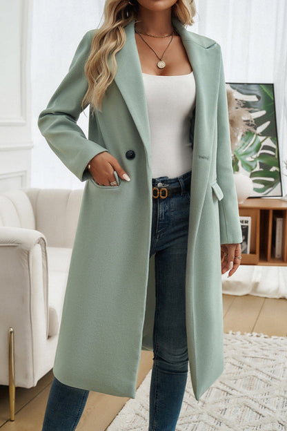 Women's Long Winter Coat Tailored Style