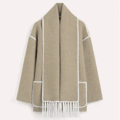 Women's Long Winter Coat With Adjustable Fit And Modern Aesthetics