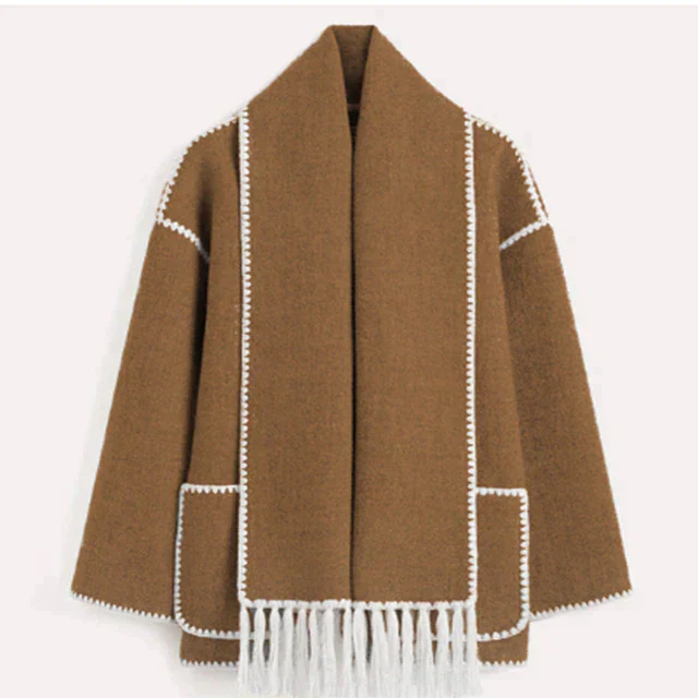 Women's Long Winter Coat With Adjustable Fit And Modern Aesthetics