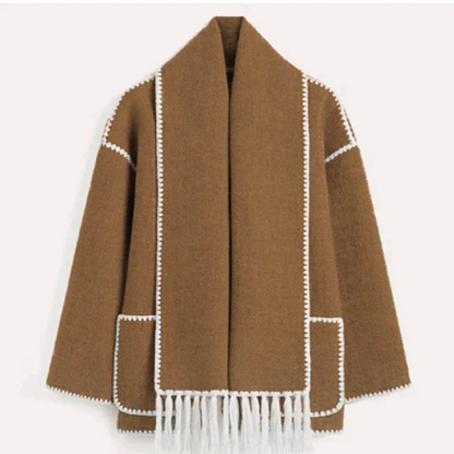 Women's Long Winter Coat With Adjustable Fit And Modern Aesthetics