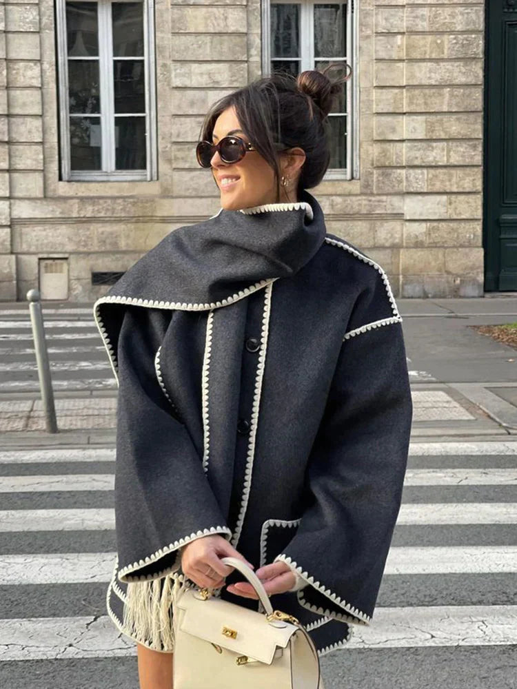 Women's Long Winter Coat With Adjustable Fit And Modern Aesthetics