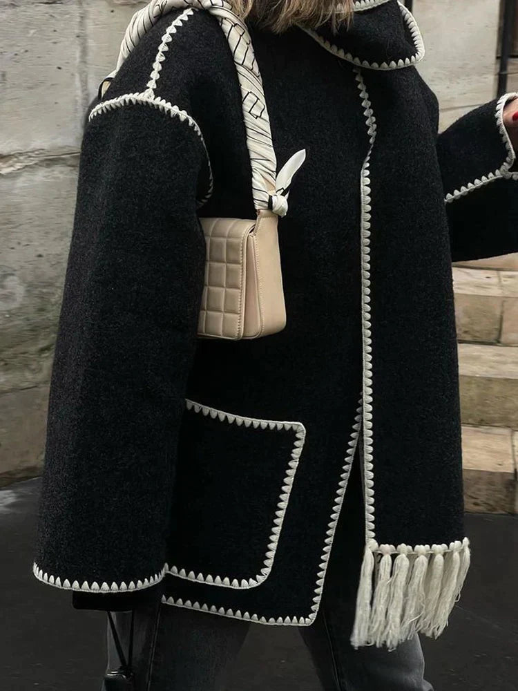 Women's Long Winter Coat With Adjustable Fit And Modern Aesthetics