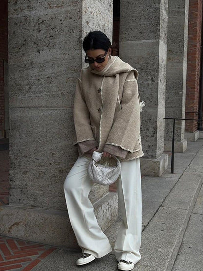 Women's Long Winter Coat With Adjustable Fit And Modern Aesthetics
