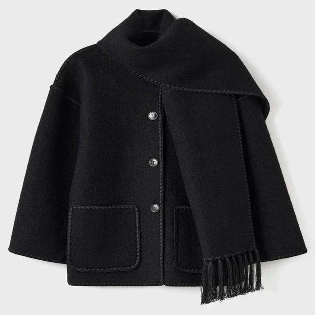 Women's Long Winter Coat With Adjustable Fit And Modern Aesthetics