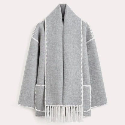 Women's Long Winter Coat With Adjustable Fit And Modern Aesthetics