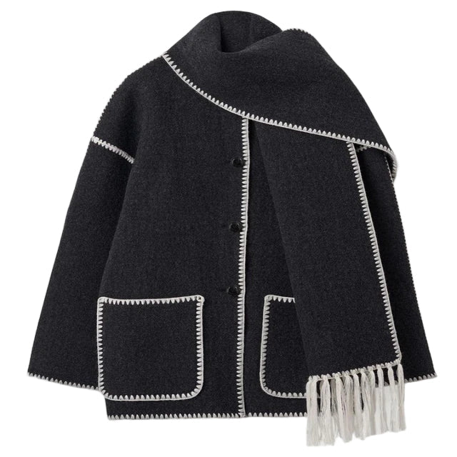 Women's Long Winter Coat With Adjustable Fit And Modern Aesthetics