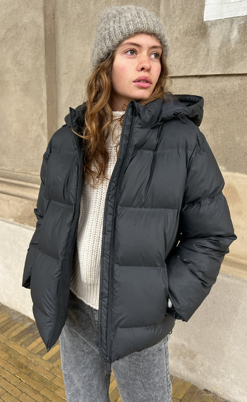 Women's Long Winter Jacket Quilted Polyester With Stylish Protection