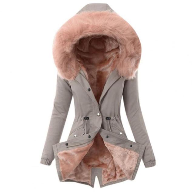 Women's Long Winter Jacket Quilted With Perfect Fit