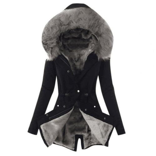 Women's Long Winter Jacket Quilted With Perfect Fit