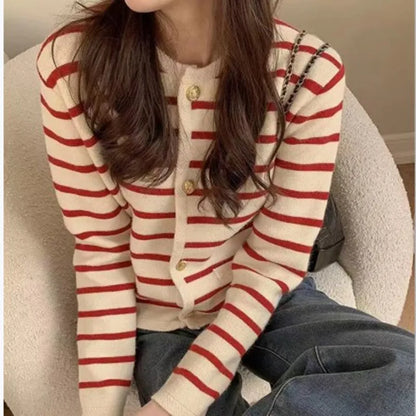 Women's Long-sleeved Cardigan Knitted Casual