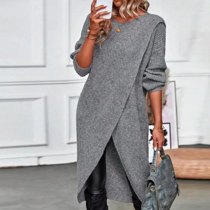 Women's Long-sleeved Dress Sweaterdress Luxury Style