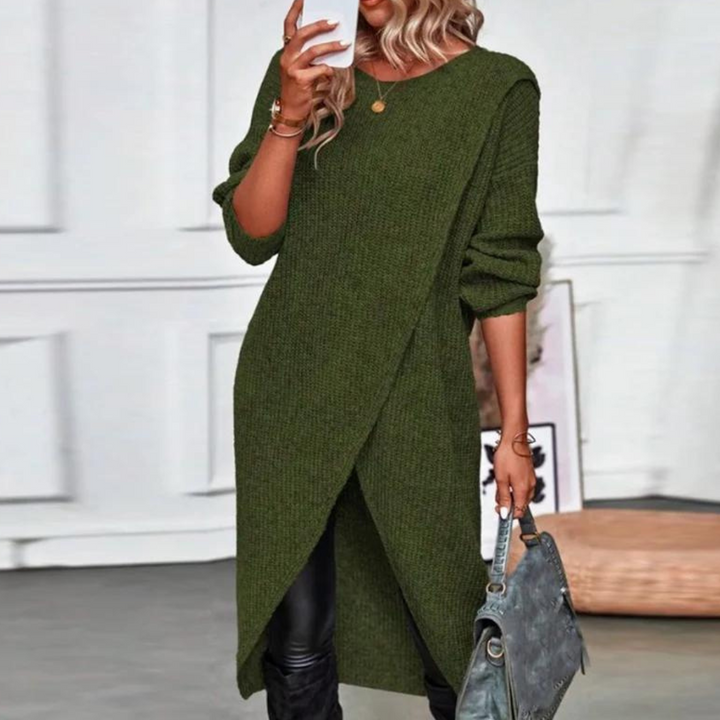 Women's Long-sleeved Dress Sweaterdress Luxury Style
