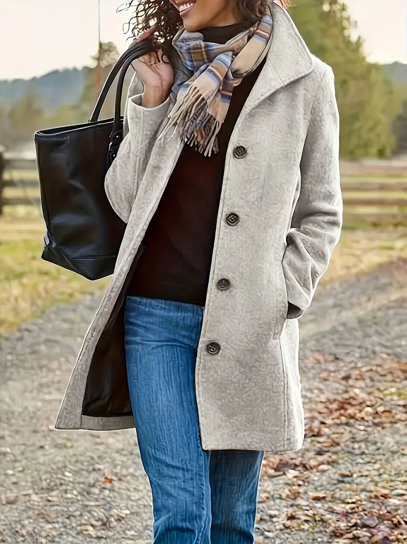 Women's Long-sleeved One-Button Jacket