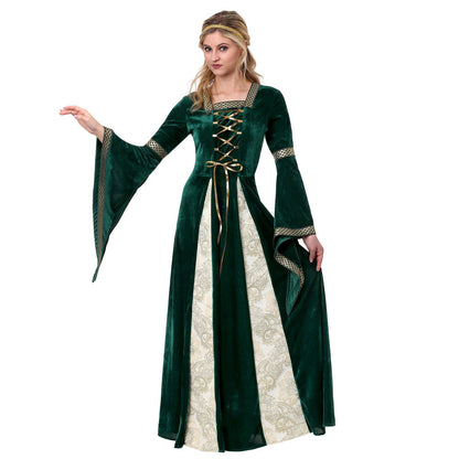 Women's Long-sleeved Princess Maxi Costume High Quality Fabrics