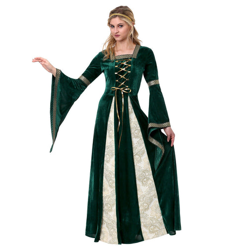Women's Long-sleeved Princess Maxi Costume High Quality Fabrics