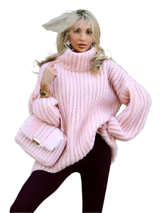 Women's Long-sleeved Pullover Sweater Fluffy
