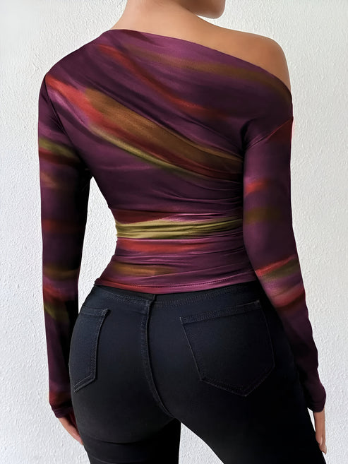 Women's Longsleeve T-shirt Casual Cotton Blend Elegant