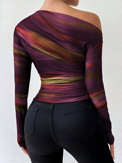 Women's Longsleeve T-shirt Casual Cotton Blend Elegant