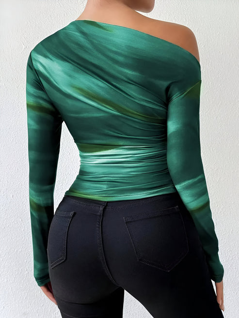 Women's Longsleeve T-shirt Casual Cotton Blend Elegant