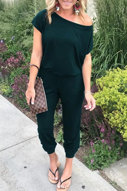 Women's Loose Off Shoulder Jumpsuit