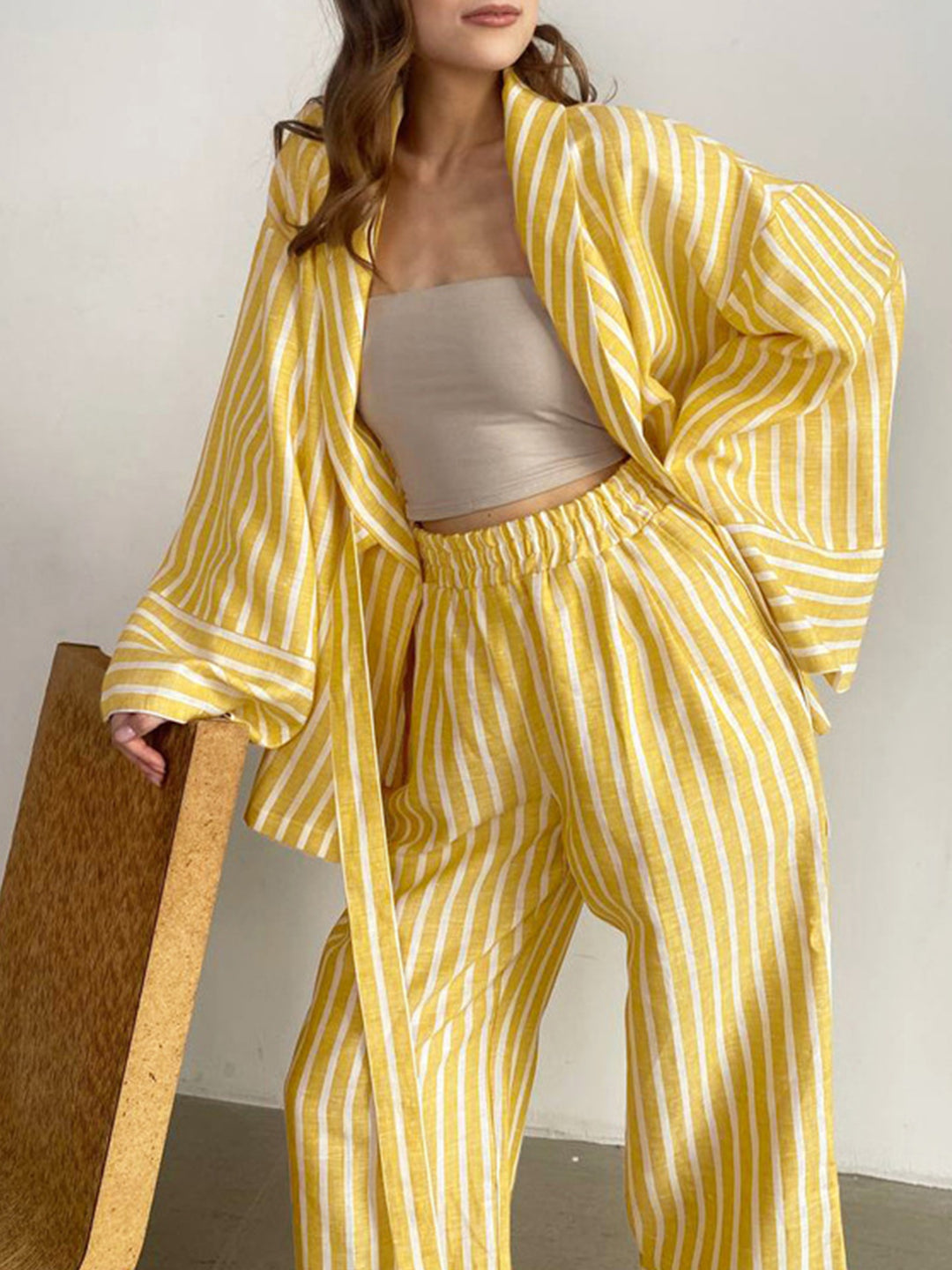 Women's Lounge Set Casual Oversized Woven Fabric