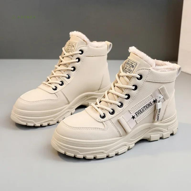 Women's Low Boots Elegant Synthetic Leather