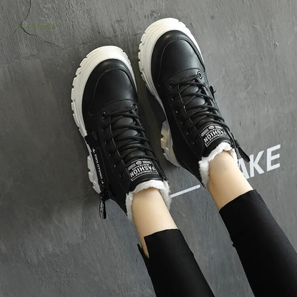 Women's Low Boots Elegant Synthetic Leather