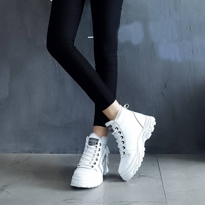 Women's Low Boots Elegant Synthetic Leather