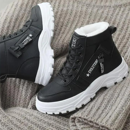 Women's Low Boots Elegant Synthetic Leather