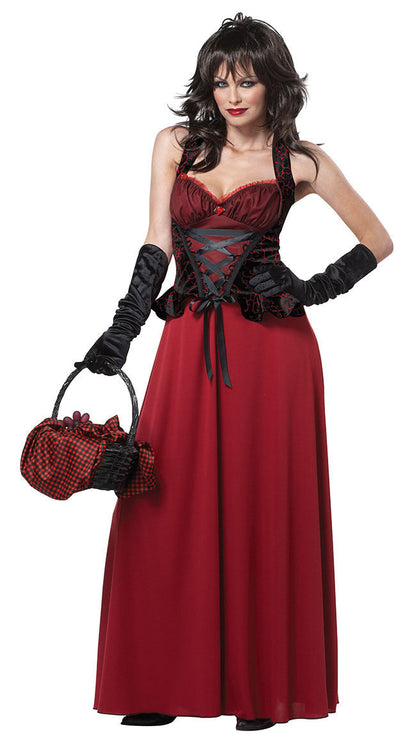 Women's Maxi Costume Coat with Hood and Korsett