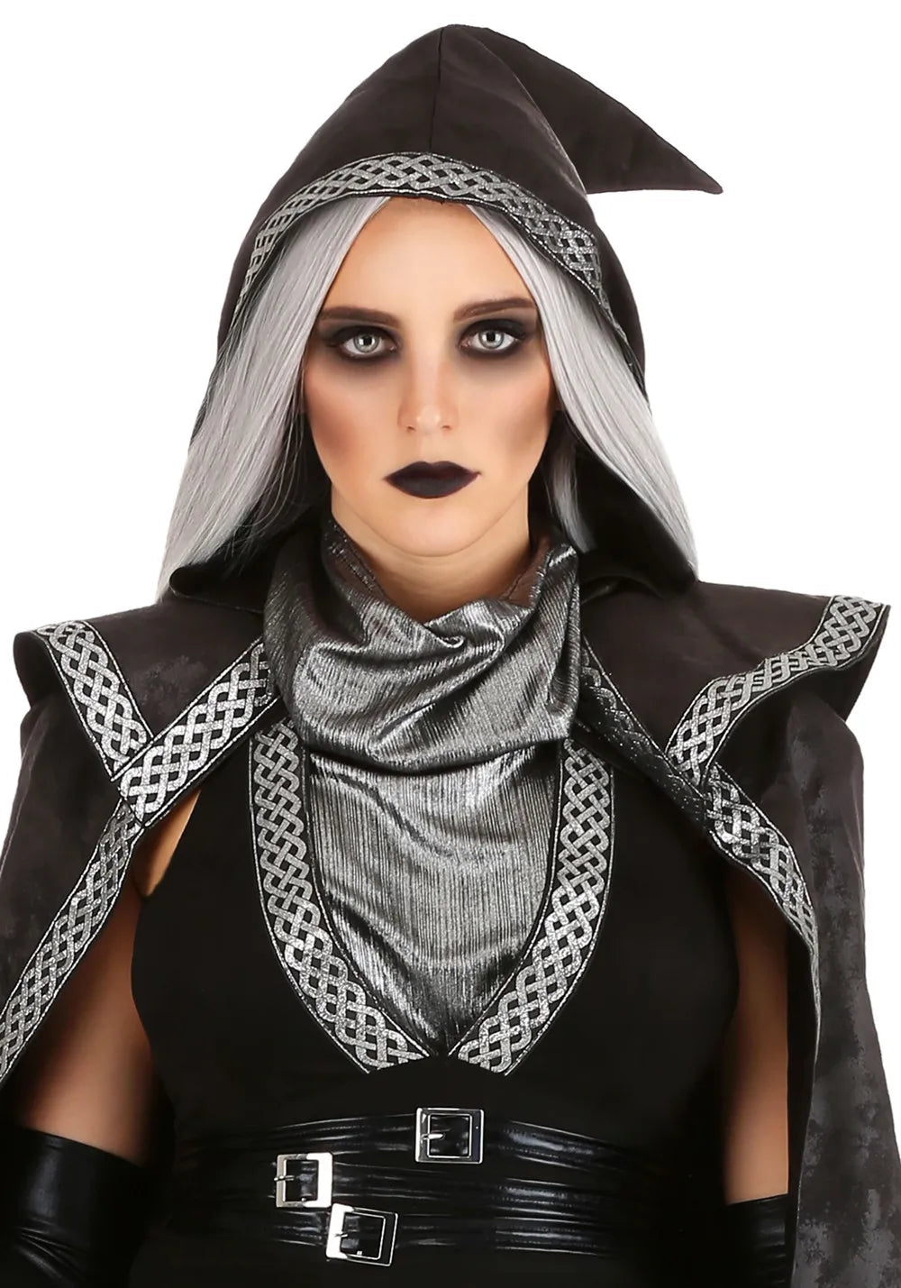 Women's Maxi Costume Gothic Hex with Long Sleeves
