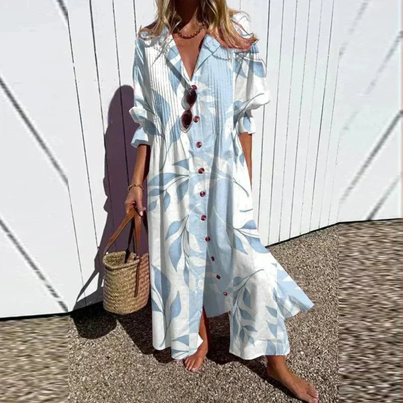Women's Maxi Dress Boho Style Flowing Fabric for Summer