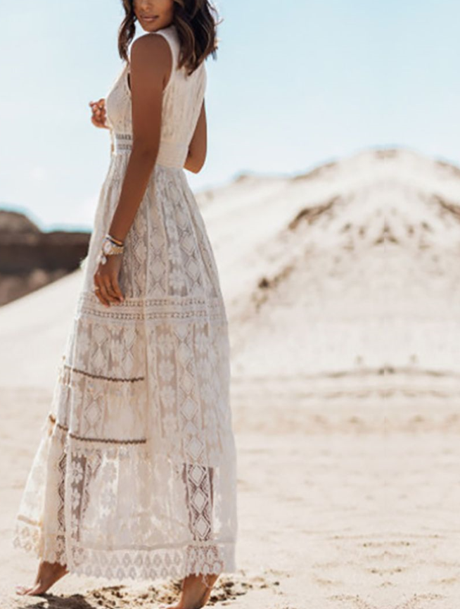 Women's Maxi Dress Boho Style Flowing Soft Material