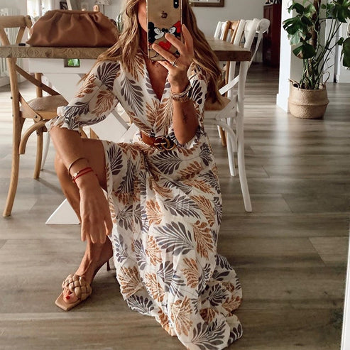 Women's Maxi Dress Elegant Breathable Polyester Summer