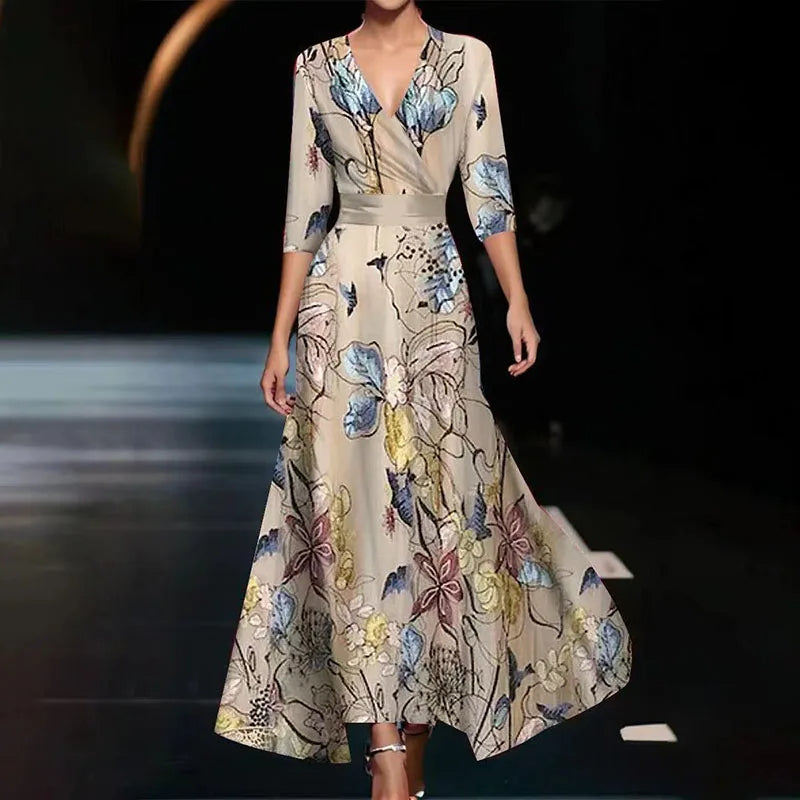Women's Maxi Dress Floral Print A-line