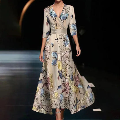 Women's Maxi Dress Floral Print A-line