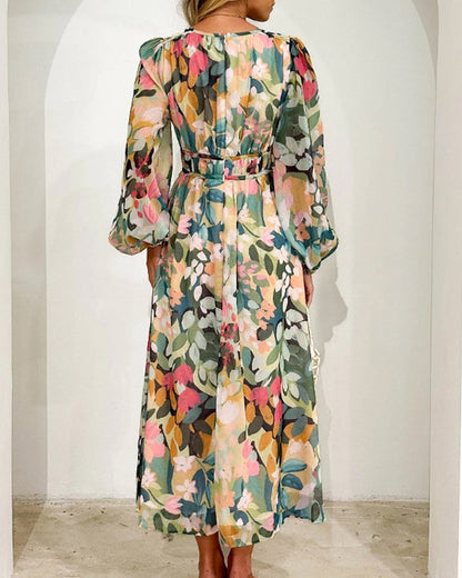 Women's Maxi Dress Floral Print Breathable for Summer Occasions