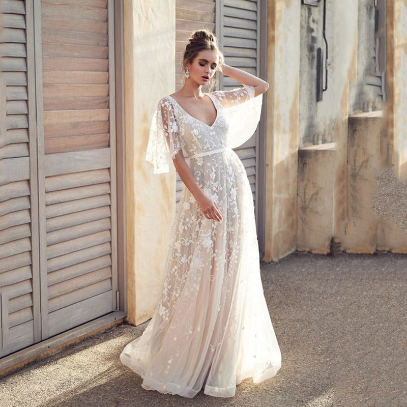 Women's Maxi Dress Floral Print Flowing Style Polyester