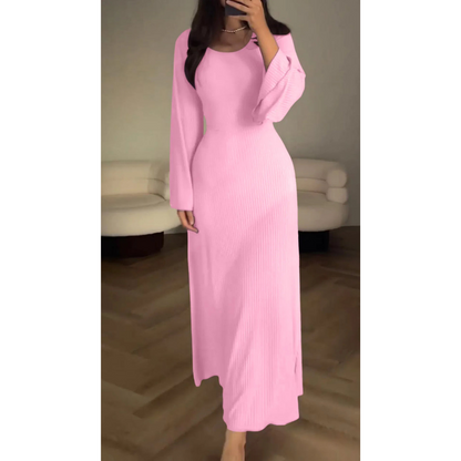 Women's Maxi Dress Flowing Fit Long Sleeves